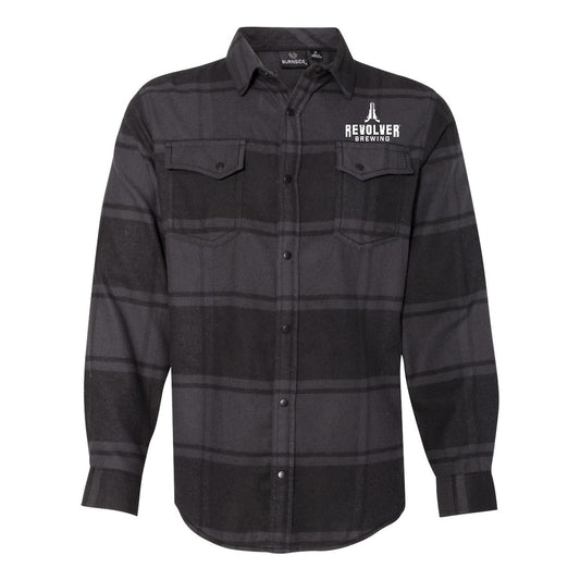 Mens black flannel